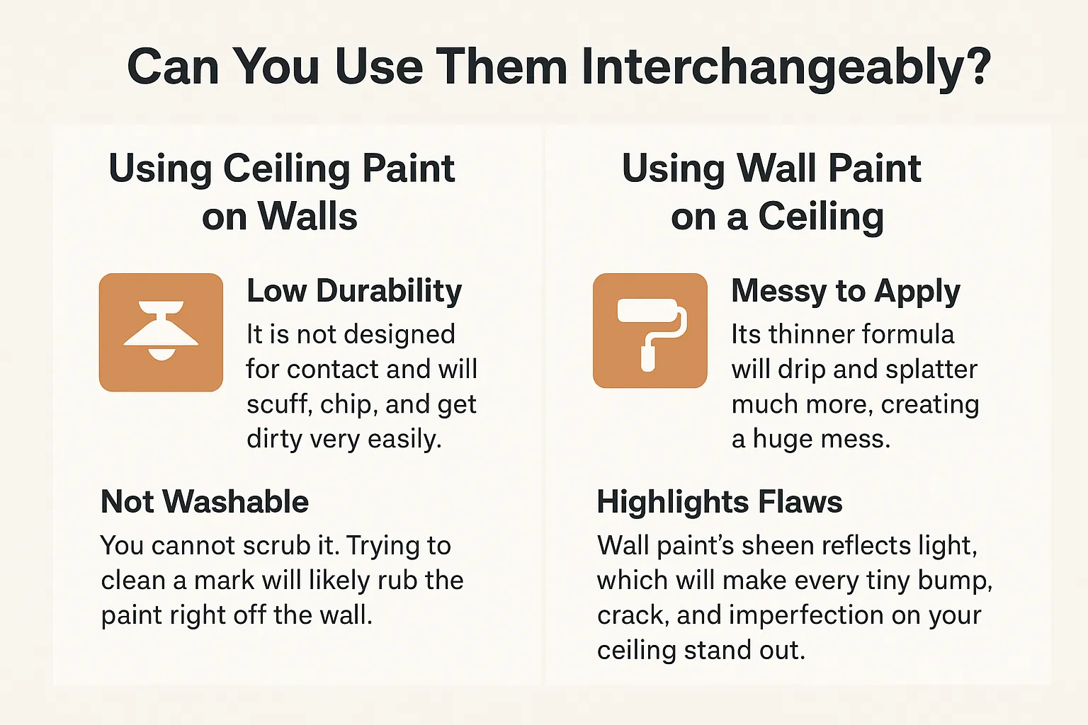 Can You Use Ceiling Paint on Walls