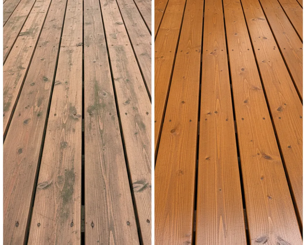 deck painters before after