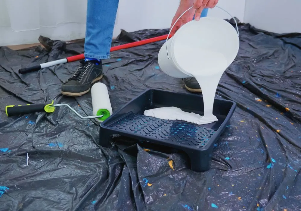 can you paint the day after pressure washing