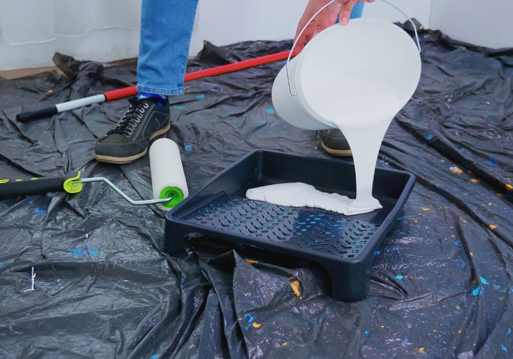 how to paint a new concrete floor