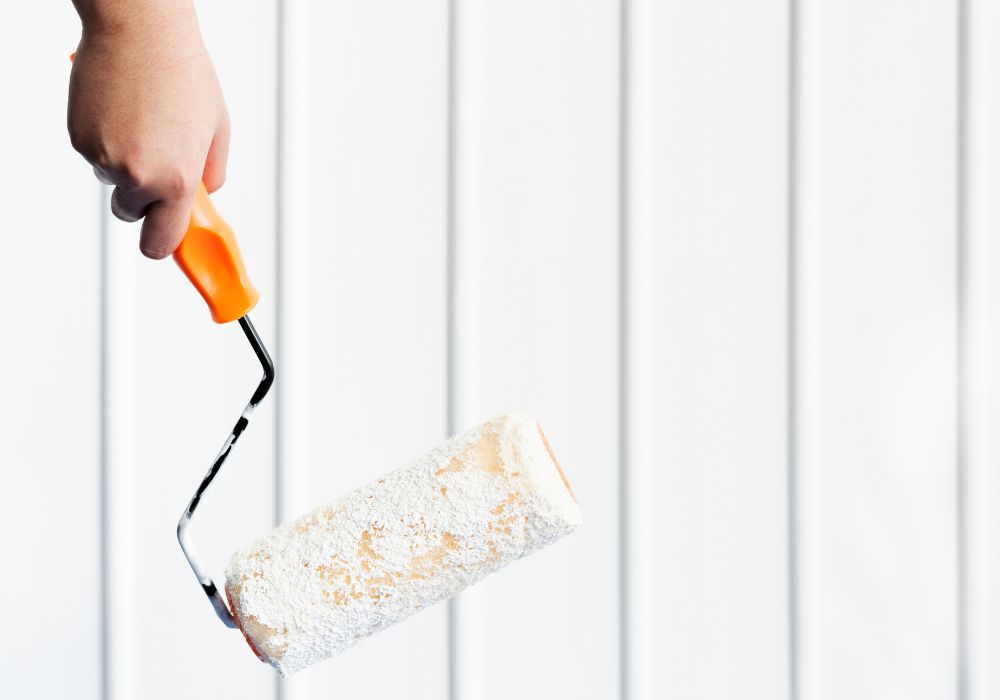 paint fresh concrete